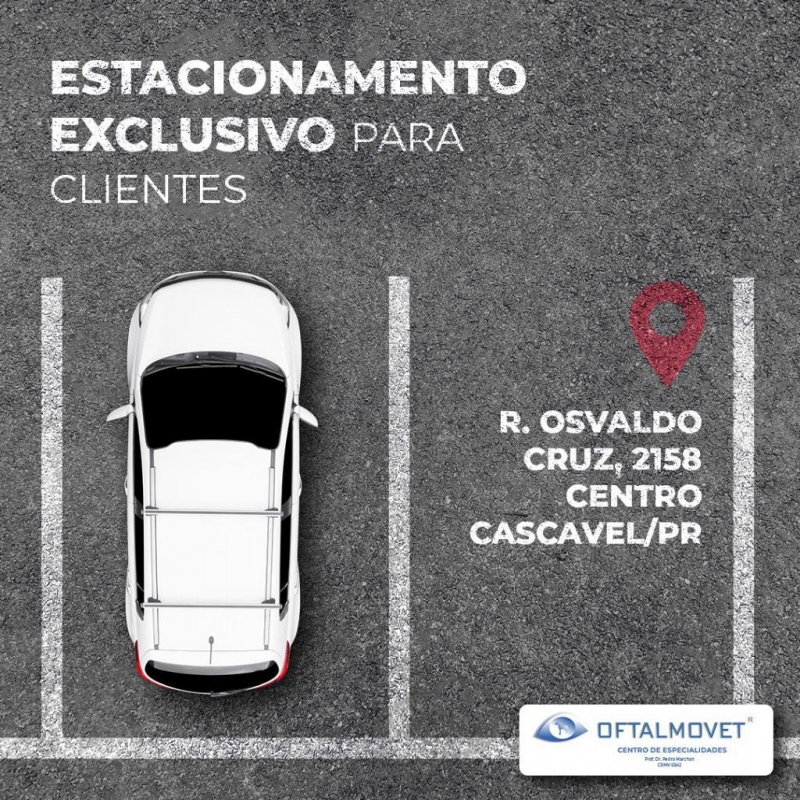 Estacionamento exclusivo para clientes